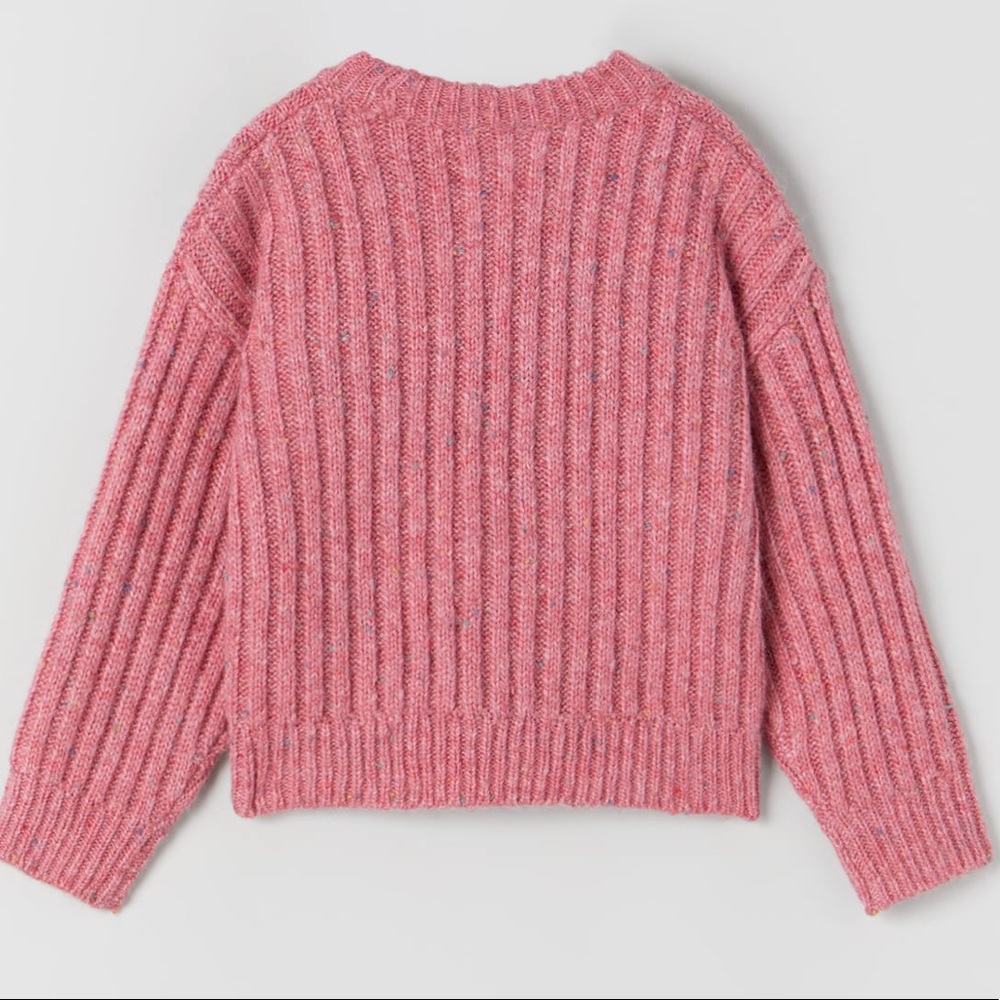 • Zara • Ribbed Knit Sweater with Scarf - Picture 3 of 5